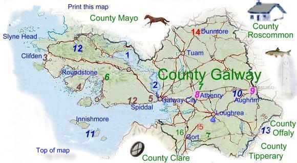 Map Of County Galway