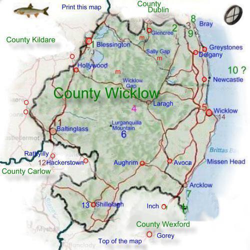 Map Of County Wickow